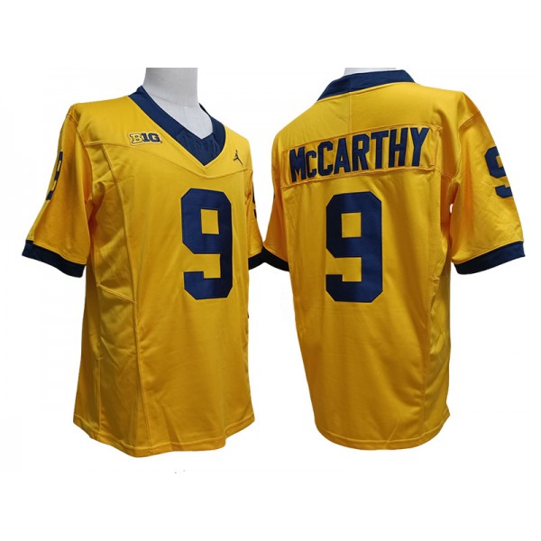 NCAA Michigan Wolverines #9 J.J. McCarthy Yellow Vapor F.U.S.E. Limited Jersey