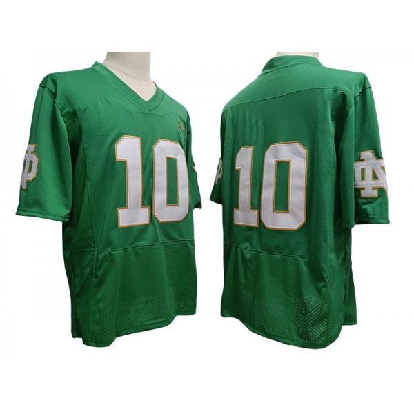 NCAA Notre Dame Fighting Irish #10 Green Vapor F.U.S.E. Limited Jersey