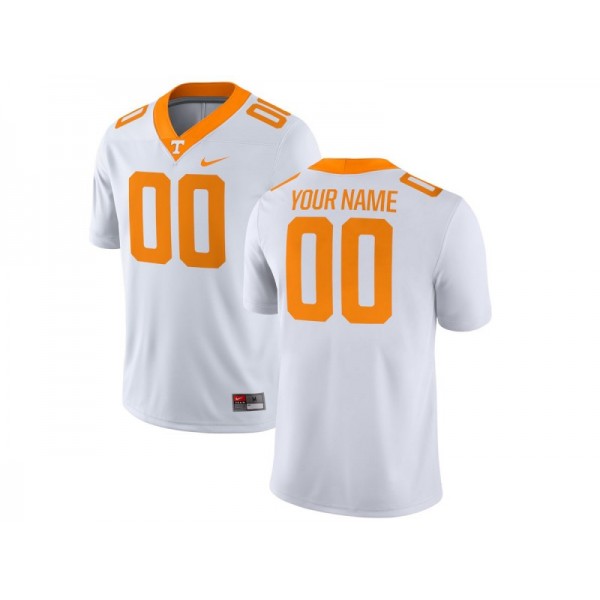 NCAA Tennessee Volunteers #00 White College Football Custom Jersey