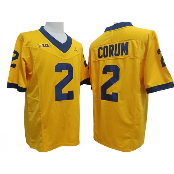 NCAA Michigan Wolverines #2 Blake Corum Yellow Vapor F.U.S.E. Limited Jersey