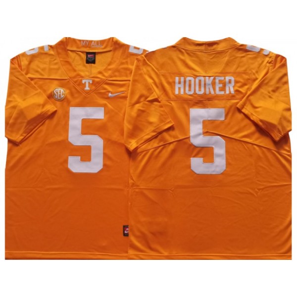 NCAA Tennessee Volunteers #5 Hendon Hooker Orange College Football Jersey