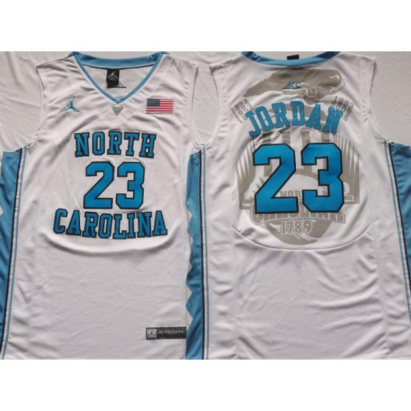 North Carolina Tar Heels #23 Michael Jordan White Jersey