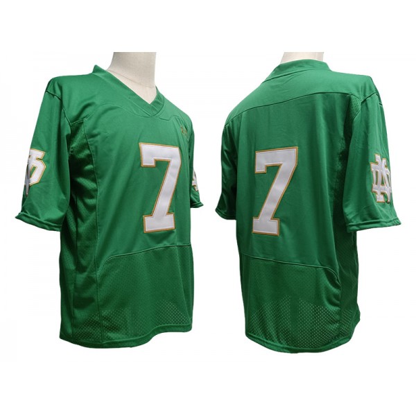 NCAA Notre Dame Fighting Irish #7 Green Vapor F.U.S.E. Limited Jersey