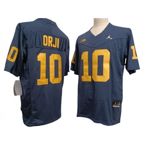 NCAA Michigan Wolverines #10 Alex Orji Navy Vapor F.U.S.E. Limited Jersey