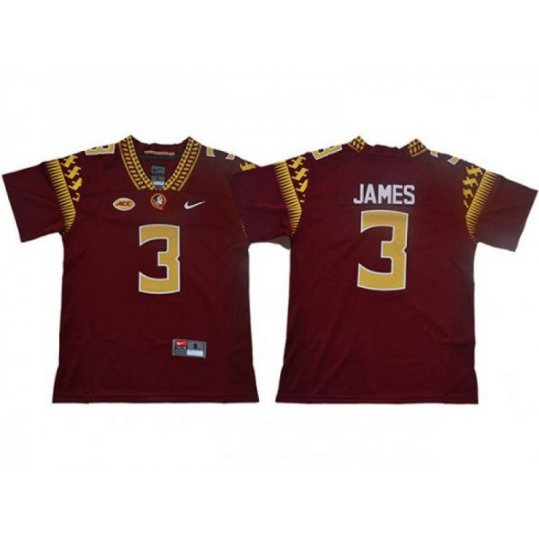 Florida State Seminoles #3 Derwin James Red College Football Jersey