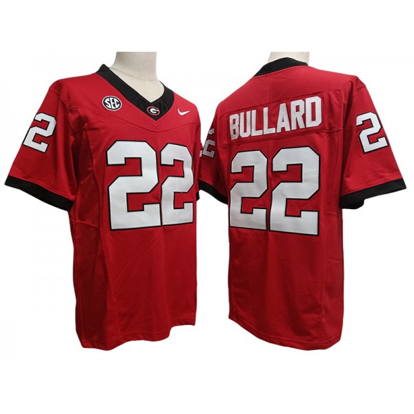 NCAA Georgia Bulldogs #22 Javon Bullard Red Vapor F.U.S.E. Limited Jersey