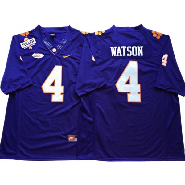 Clemson Tigers #4 Deshaun Watson Purple College Football Jersey