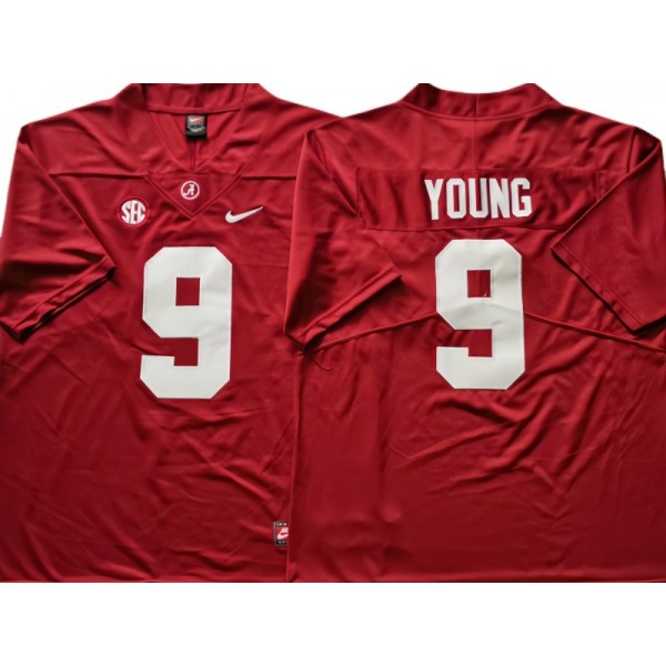 Alabama Crimson Tide #9 Bryce Young Red Football Jersey