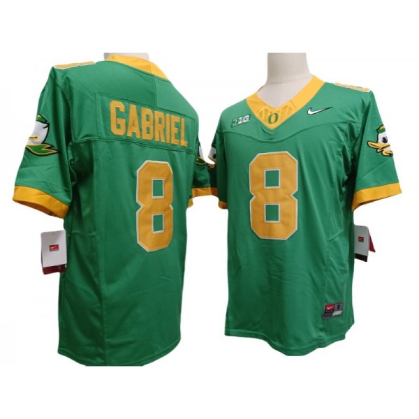 NCAA Oregon Ducks #8 Dillon Gabriel Green Vapor F.U.S.E. Limited Jersey