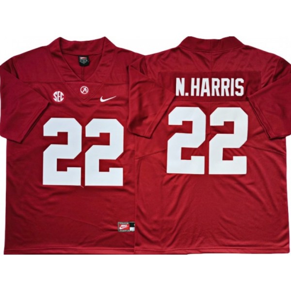 Alabama Crimson Tide #22 Najee Harris Red Football Jersey