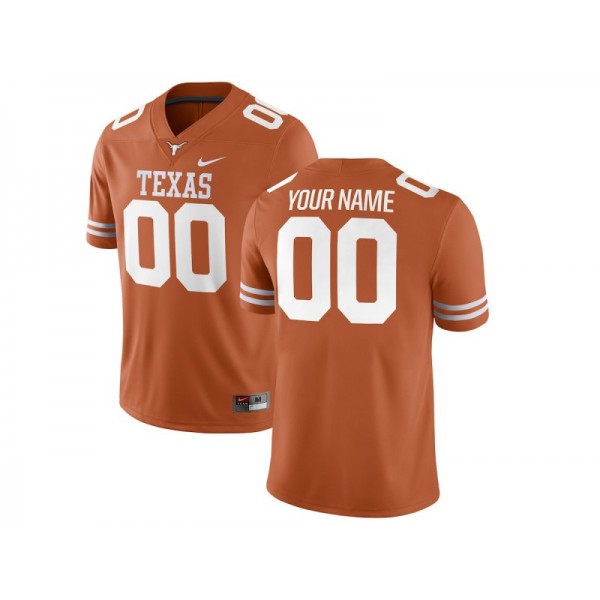 NCAA Texas Longhorns #00 Orange College Football Custom Jersey