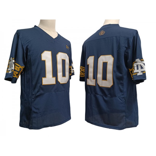 NCAA Notre Dame Fighting Irish #10 Navy Vapor F.U.S.E. Limited Jersey