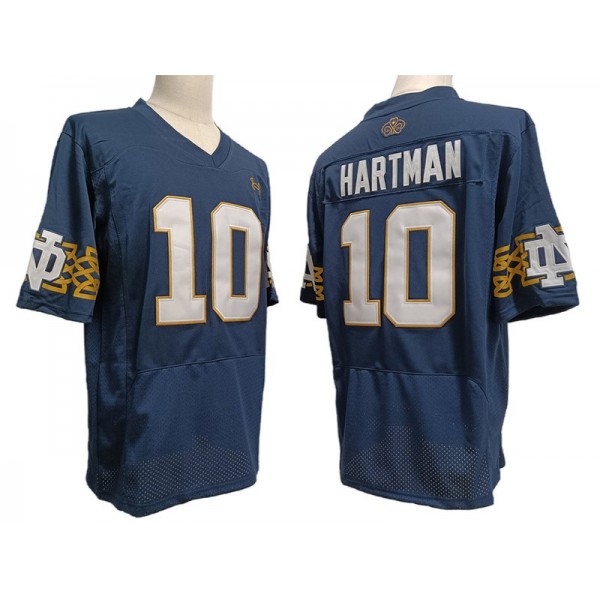 NCAA Notre Dame Fighting Irish #10 Sam Hartman Navy Vapor F.U.S.E. Limited Jersey