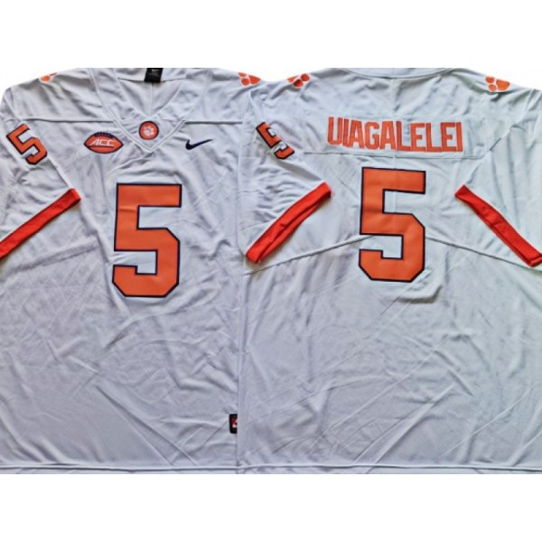 Clemson Tigers #5 DJ Uiagalelei White College Football Jersey