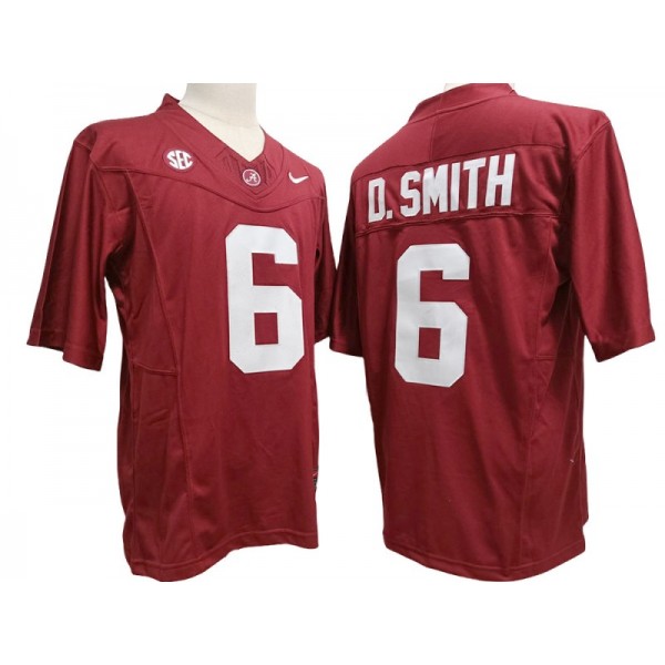 Alabama Crimson Tide #6 DeVonta Smith Red Vapor F.U.S.E. Limited Jersey