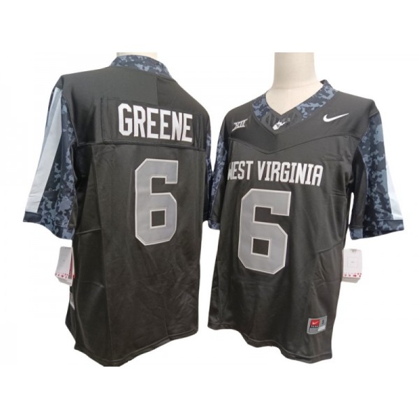 West Virginia Mountaineers #6 Garrett Greene Black College Football F.U.S.E. Limited Jersey