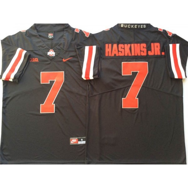 NCAA Ohio State Buckeyes #7 Dwayne Haskins Jr. Black College Football Jersey