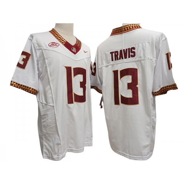 Florida State Seminoles #13 Jordan Travis White Vapor F.U.S.E. Limited Jersey