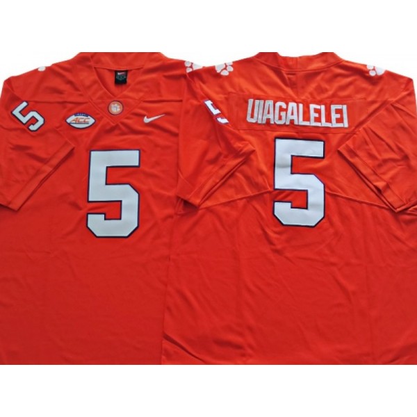 Clemson Tigers #5 DJ Uiagalelei Orange College Football Jersey