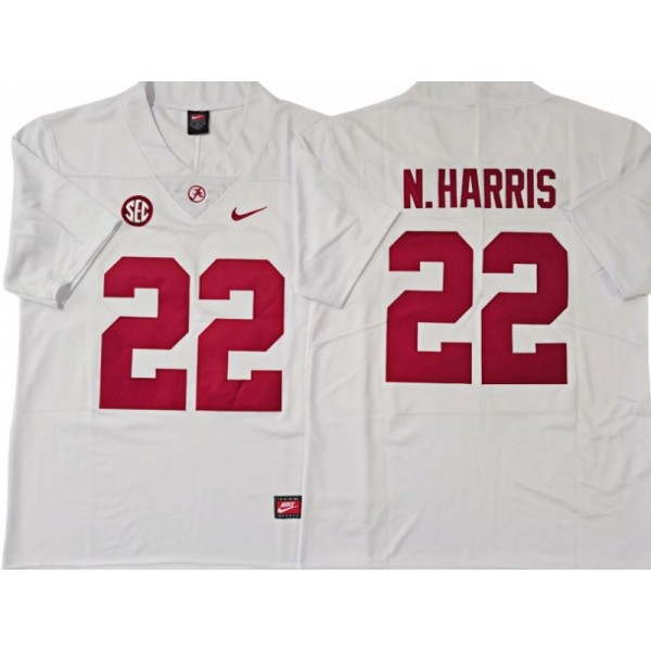 Alabama Crimson Tide #22 Najee Harris White Football Jersey