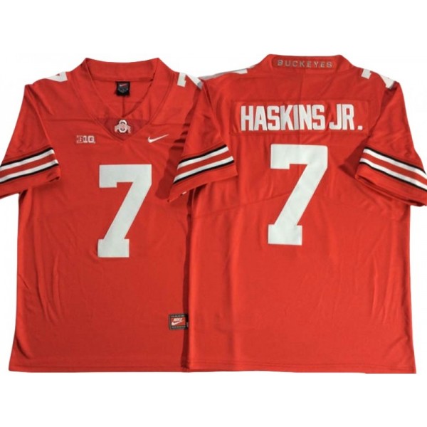 NCAA Ohio State Buckeyes #7 Dwayne Haskins Jr. Red College Football Jersey