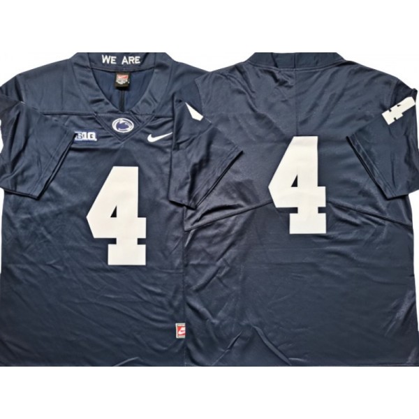 Penn State Nittany Lions #4 Navy College Football Jersey