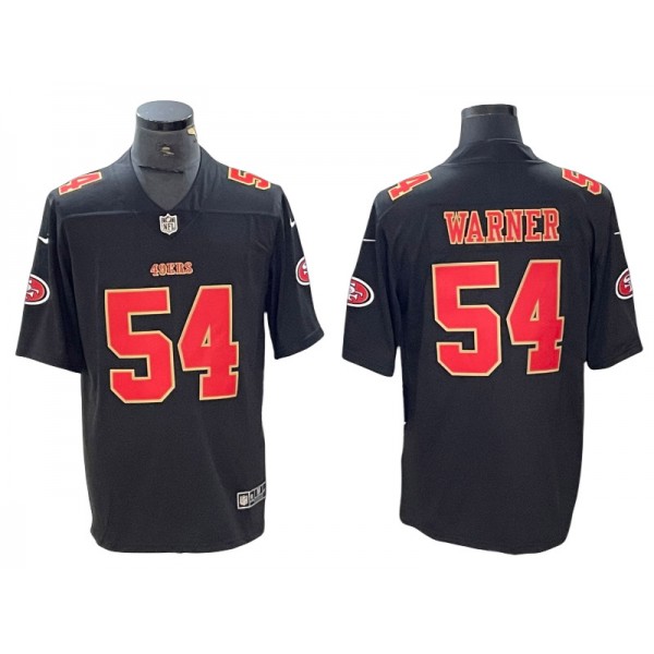 San Francisco 49ers #54 Fred Warner Carbon Black Fashion Limited Jersey