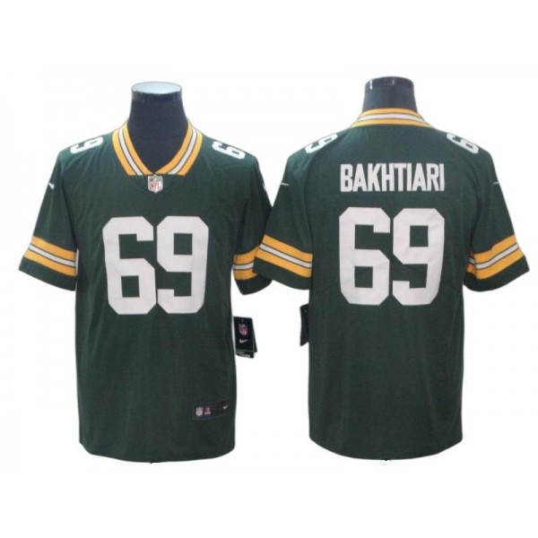 Green Bay Packers #69 David Bakhtiari Green Vapor Jersey