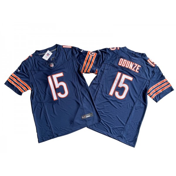 Chicago Bears #15 Rome Odunze Navy Vapor F.U.S.E. Limited Jersey