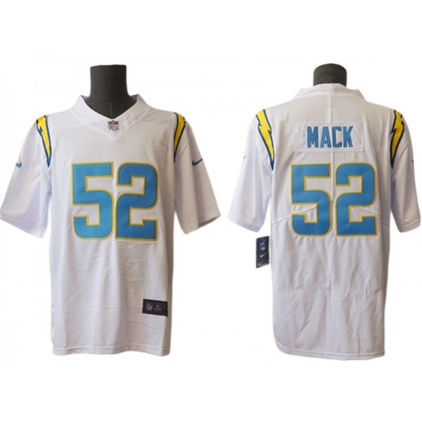 Los Angeles Chargers #52 Khalil Mack White Vapor Limited Jersey