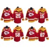 Kansas City Chiefs Red Lace-Up Pullover Hoodie