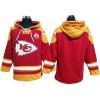 Kansas City Chiefs Red Lace-Up Pullover Hoodie