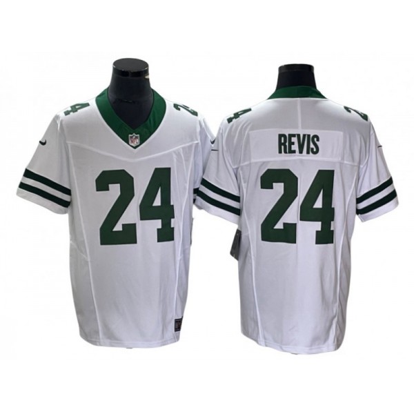 New York Jets #24 Darrelle Revis White Legacy Vapor F.U.S.E. Limited Jersey