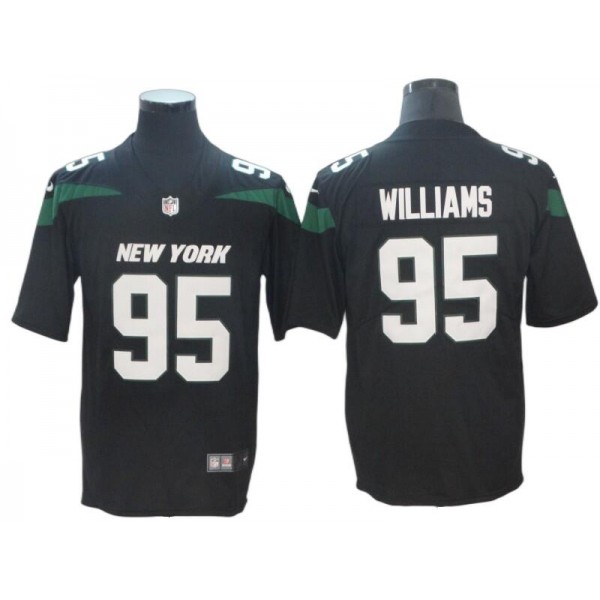 New York Jets #95 Quinnen Williams Black Vapor Limited Jersey