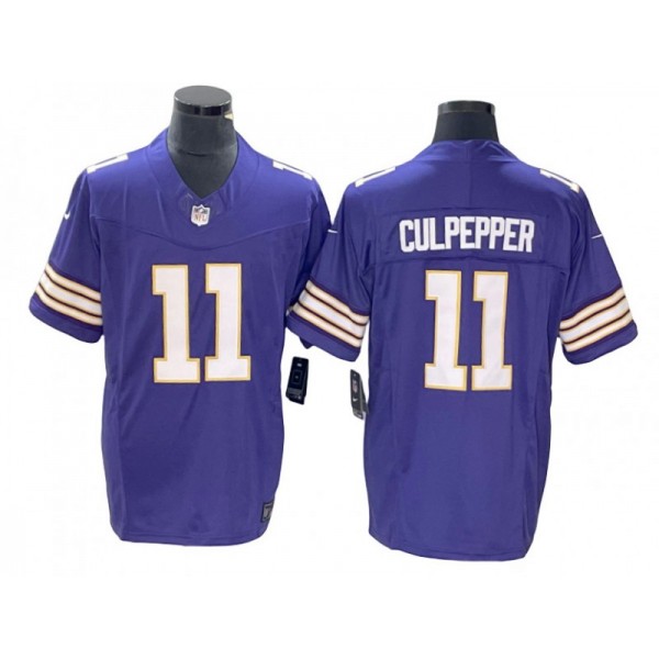 Minnesota Vikings #11 Daunte Culpepper Purple Classic Vapor F.U.S.E. Limited Jersey