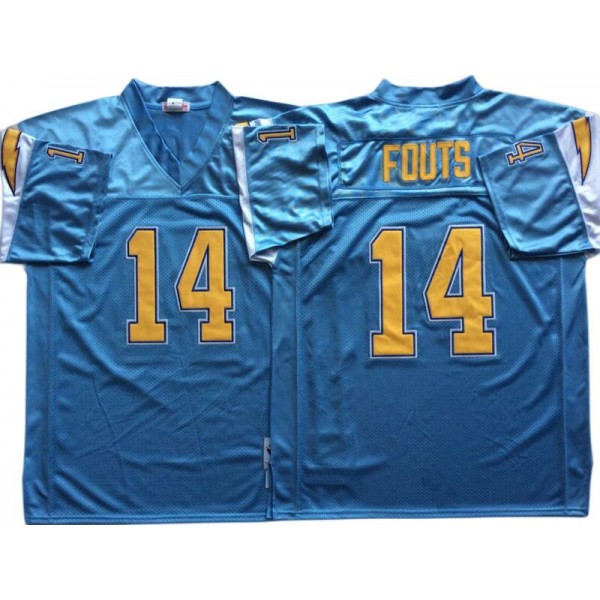 San Diego Chargers #14 Dan Fouts Throwback Powder Blue Jersey