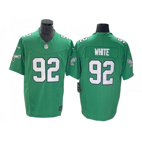 Philadelphia Eagles #92 Reggie White Kelly Green Alternate Vapor F.U.S.E. Limited Jersey