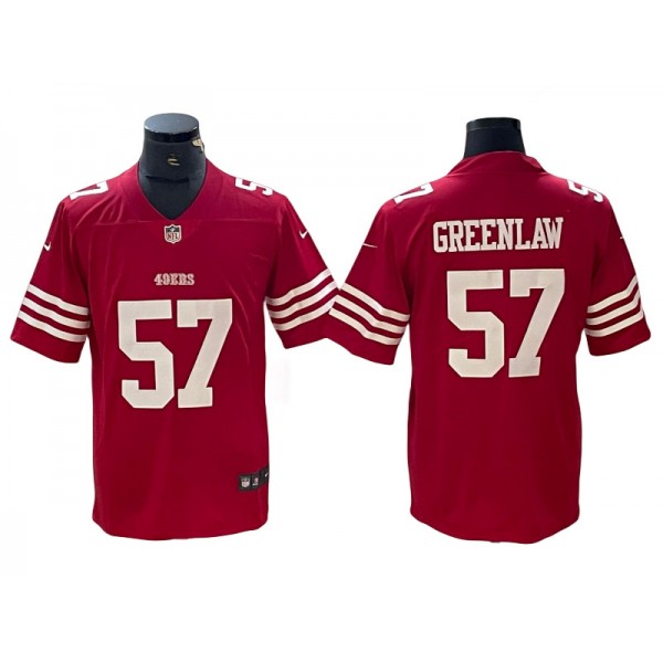 San Francisco 49ers #57 Dre Greenlaw Red Vapor Limited Jersey