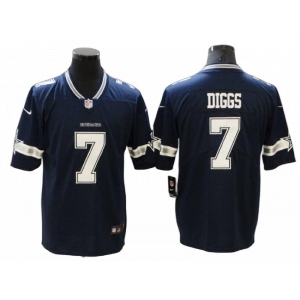 Dallas Cowboys #7 Trevon Diggs Navy Vapor Limited Jersey