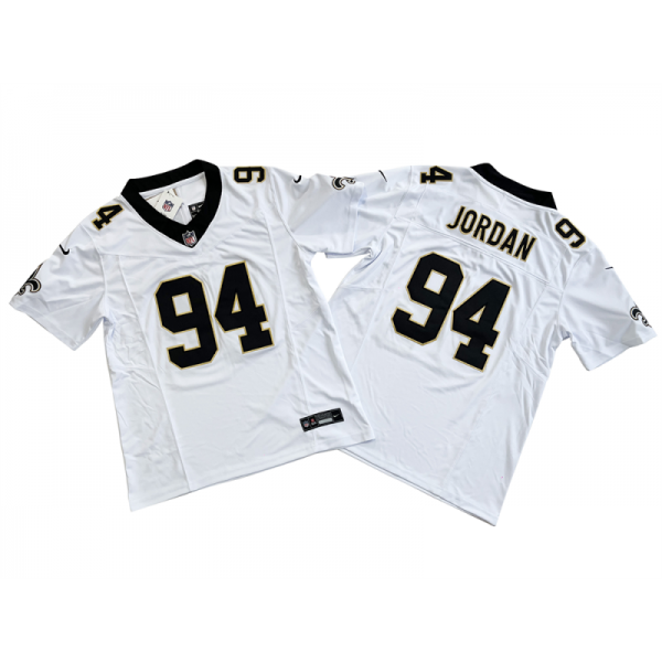 New Orleans Saints #94 Cameron Jordan White Vapor F.U.S.E. Limited Jersey