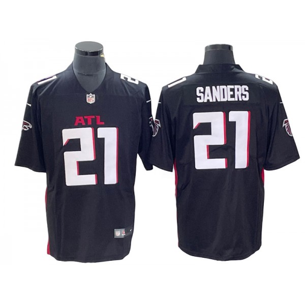 Atlanta Falcons #21 Deion Sanders Black Vapor Limited Jersey