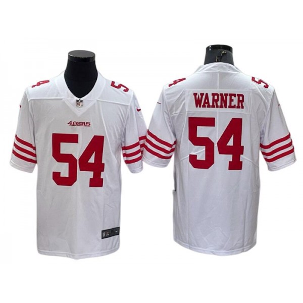 San Francisco 49ers #54 Fred Warner White Vapor Limited Jersey