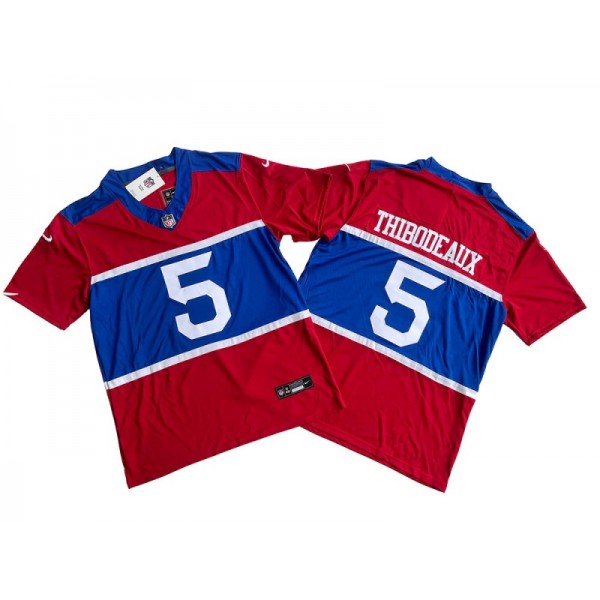 New York Giants #5 Kayvon Thibodeaux Century Red Alternate Vapor F.U.S.E. Limited Jersey