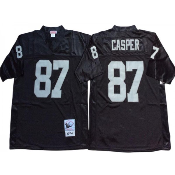 Raiders #87 Dave Casper Throwback Black Jersey