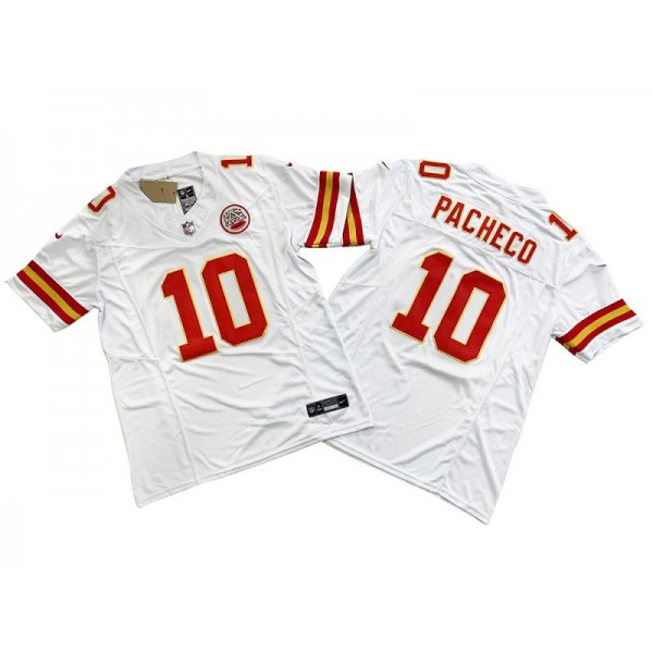 Kansas City Chiefs #10 Isaih Pacheco White Vapor F.U.S.E. Limited Jersey