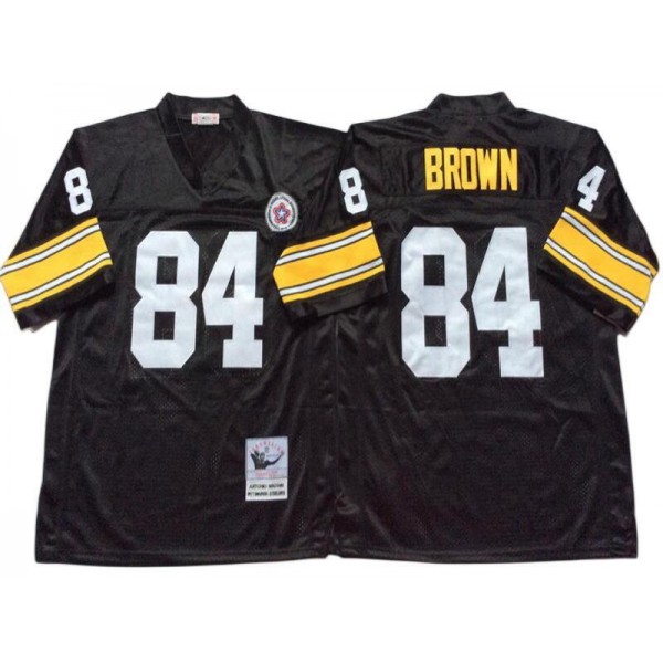 Pittsburgh Steelers #84 Antonio Brown Throwback Black Jersey