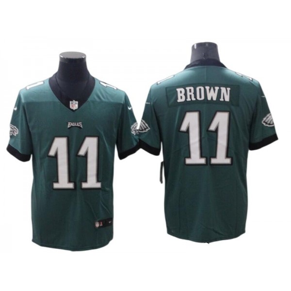 Philadelphia Eagles #11 A.J. Brown Green Vapor Limited Jersey