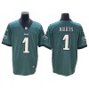 Philadelphia Eagles #1 Jalen Hurts Green Vapor Limited Jersey