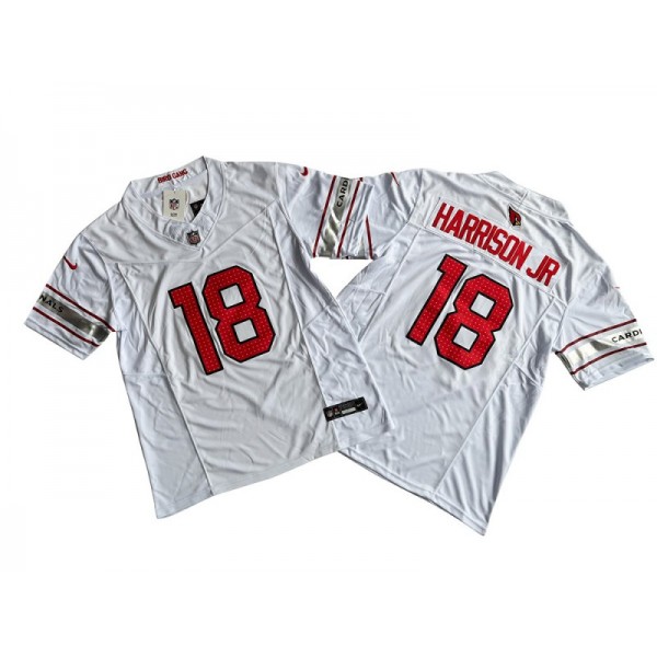 Arizona Cardinals #18 Marvin Harrison Jr White Vapor F.U.S.E. Limited Jersey