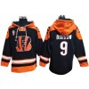 Cincinnati Bengals Black Lace-Up Pullover Hoodie Jersey